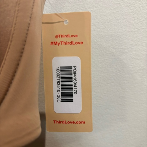 THIRD LOVE Sz 38C Padded Adjustable Straps Back Convertible To Strapless Bra NEW - Picture 5 of 11